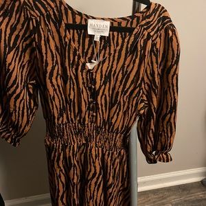 Animal print maxi dress